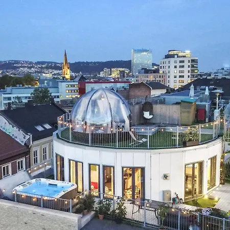 Appartement Jungle Dome Penthouse With Jacuzzi & Parking In Center Oslo