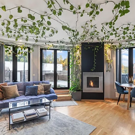 Jungle Dome Penthouse With Jacuzzi & Parking In Center Oslo